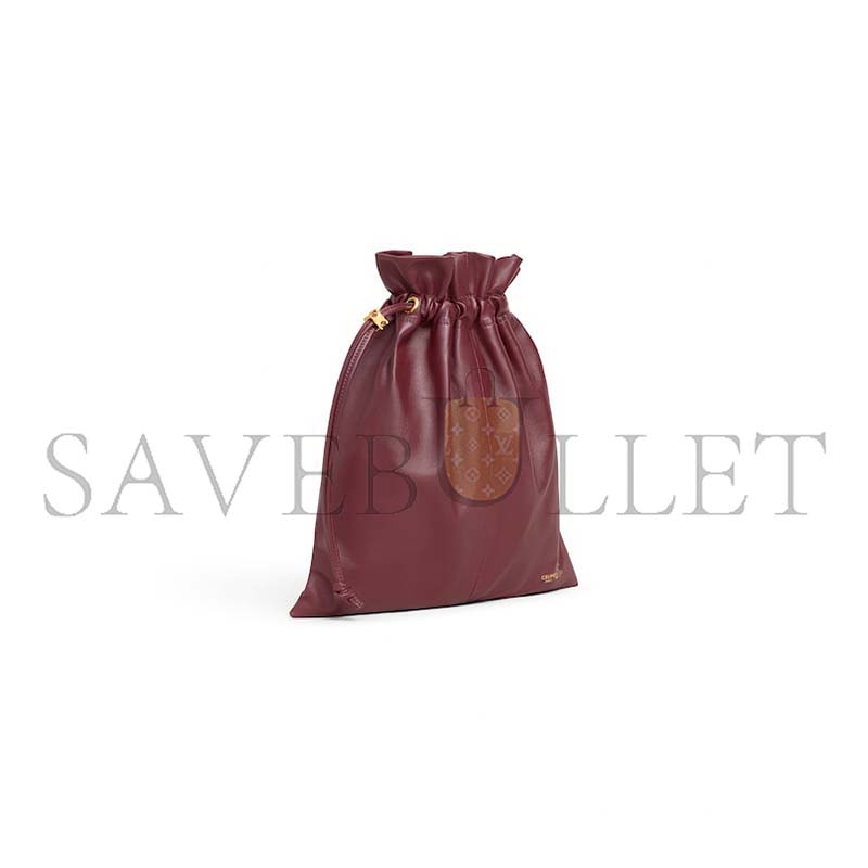 CELINE SMALL CRYSTAL POUCH IN LAMBSKIN 123662J79.28PO (32*29*0.5cm)